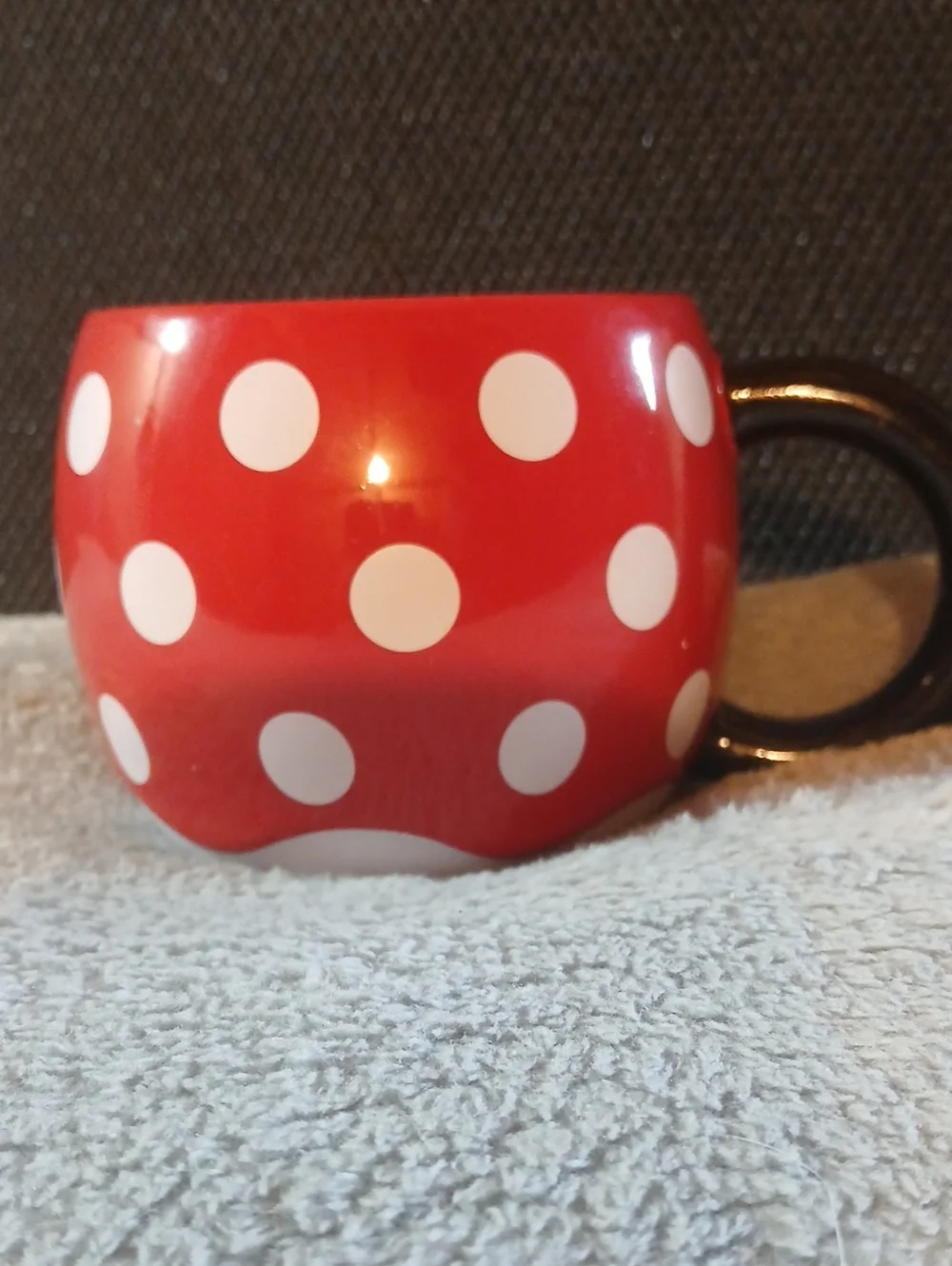 Minnie Mouse Red Polka Dot Ceramic Accent Mug